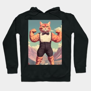 Muscle Meow: The Adorably Buff Felines - Flame Hoodie